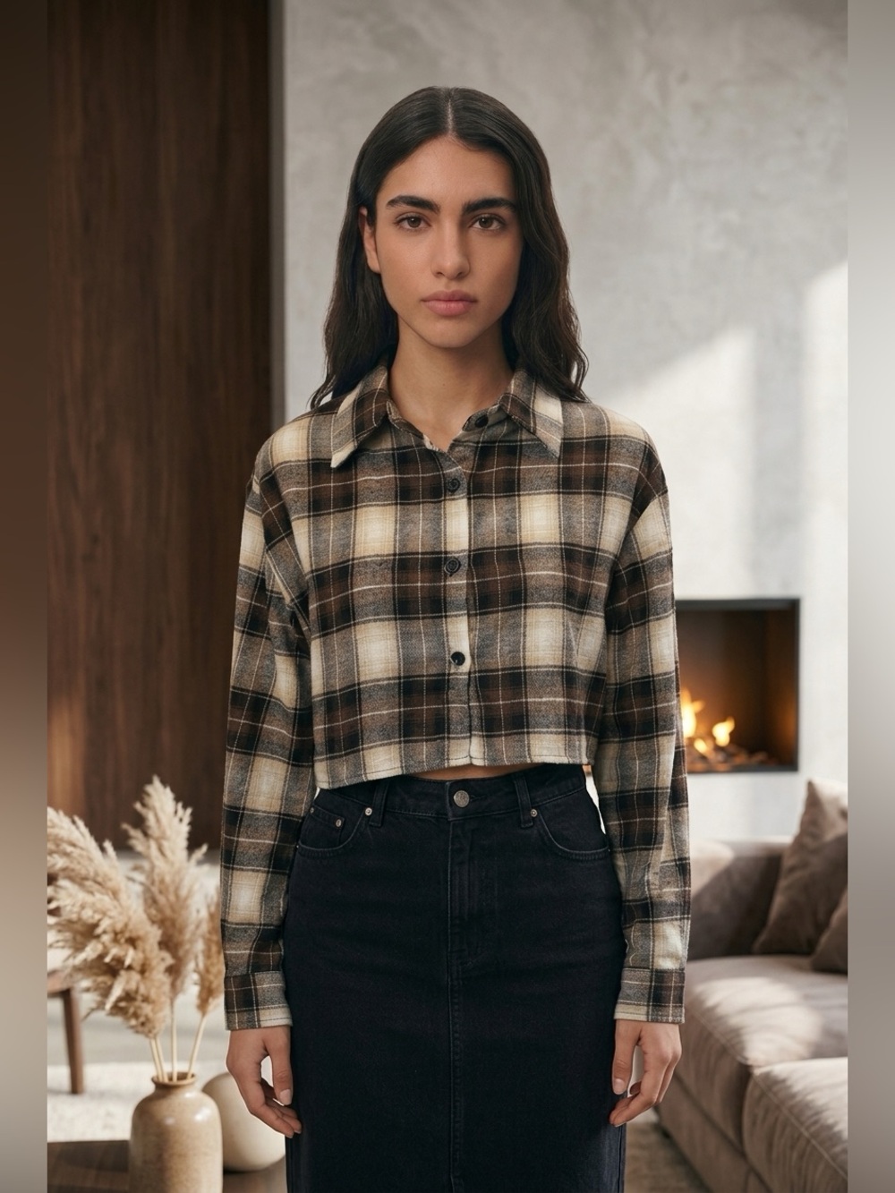 Plaid Shirt - Size small/ US 4/EUR 36